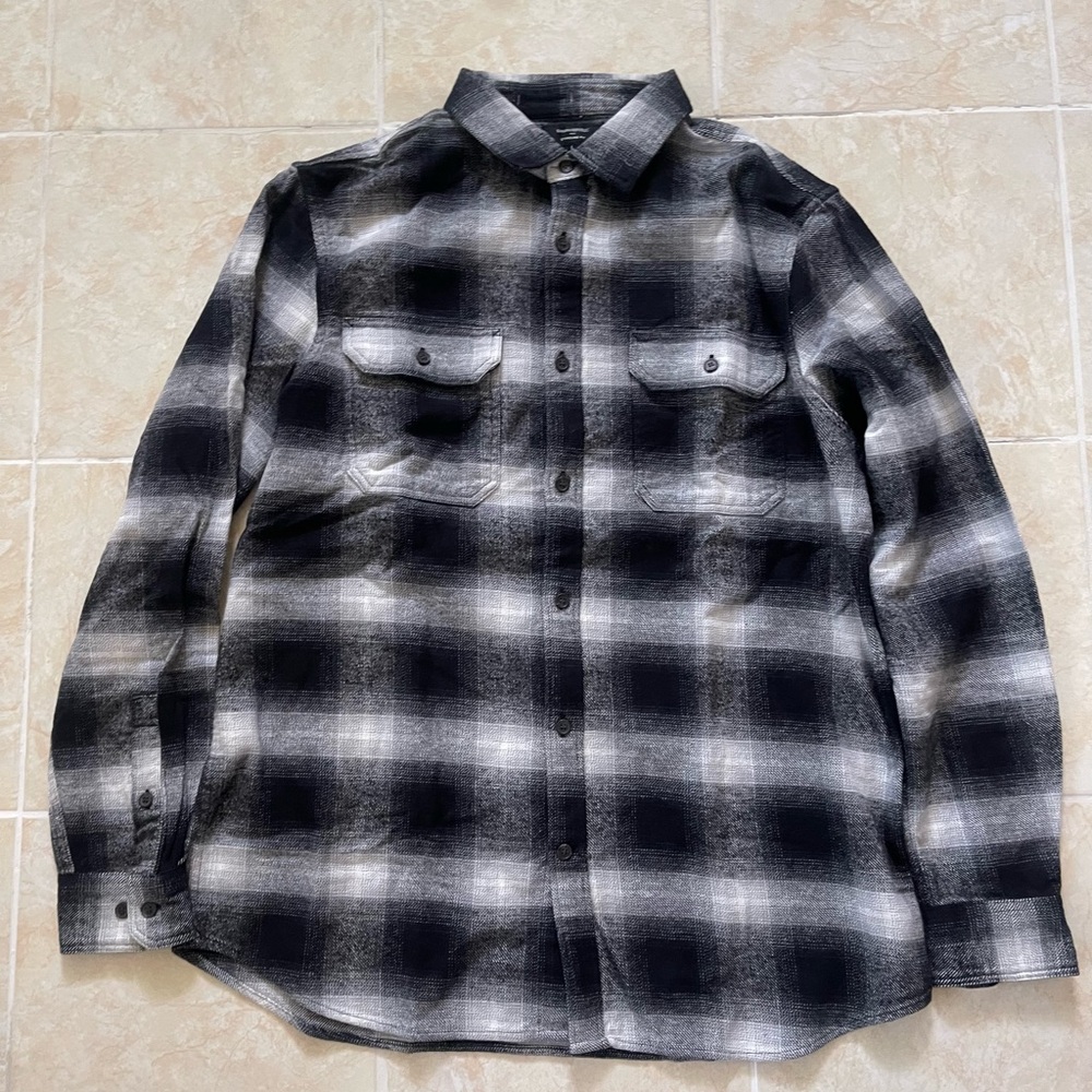 Banana Republic Monochrome Plaid Shirt NWOT